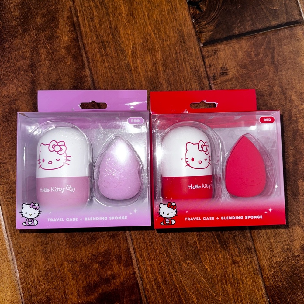 Hello Kitty Pink and Red Blending Sponge Set
